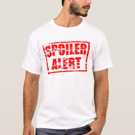 Camiseta Alerta de spoiler (efeito de carimbo vermelho)