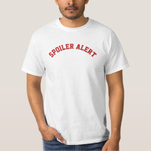 Camiseta Alerta de Spoiler texto+fonte+cor DIY