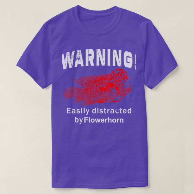Camiseta Alerta Facilmente Distraído Por Florim (Frente do Design)