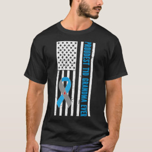 Camiseta Alerta para Diabetes Vovô Tipo 1 do Guerreiro do D
