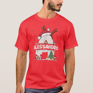 Camiseta Alessandro Christmas w Alessandro Name for engraça