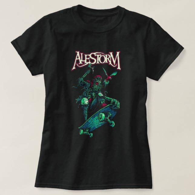Camiseta Alestorm Novo logotipo Alestorm (Frente do Design)
