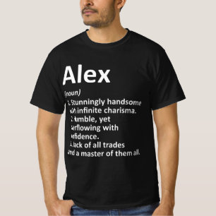 Camiseta ALEX Definição Nome Personalizado Funny Birthday G