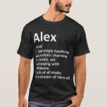 Camiseta ALEX Definição Nome Personalizado Funny Birthday G<br><div class="desc">Espero que goste 30</div>