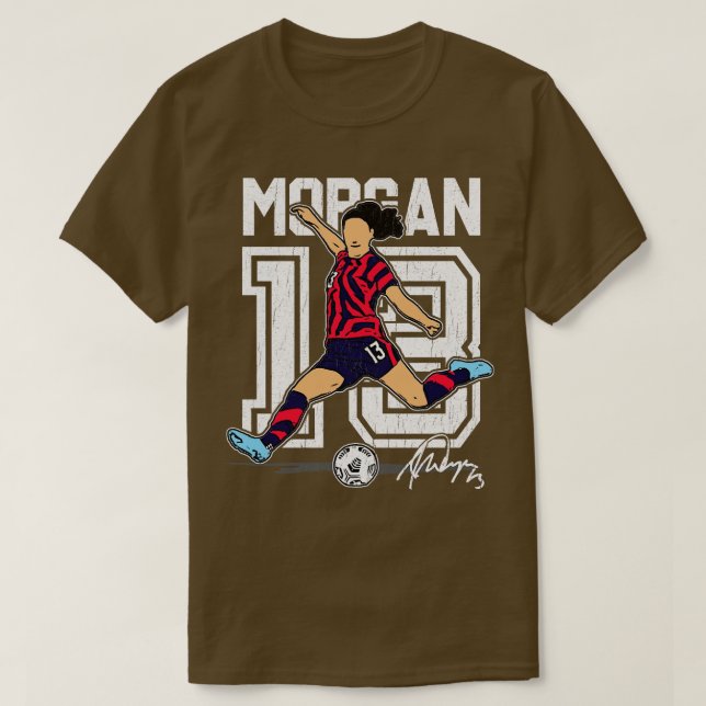 Camiseta Alex Morgan grungy (Frente do Design)