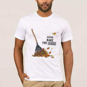 Camiseta Alexa Raste As Folhas Divertidas Tarefas De Outono