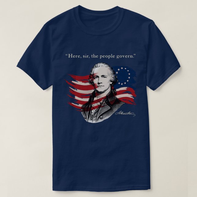 Camiseta Alexander Hamilton (Frente do Design)