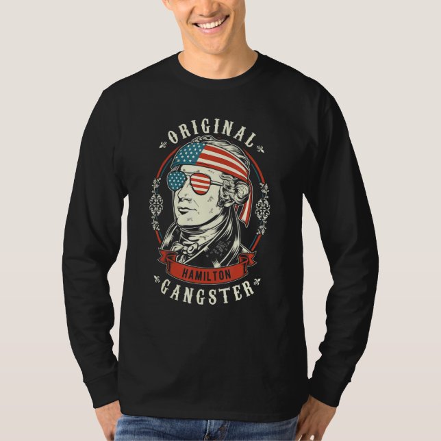 Camiseta Alexander Hamilton Original Gangster 4 De Julho (Frente)