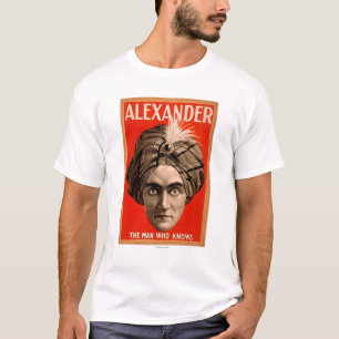Camiseta Alexander o homem que sabe o poster mágico