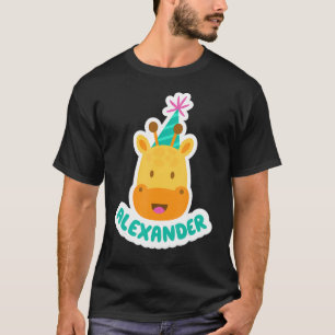 Camiseta Alexander Personalizated Happy Birthday Idea