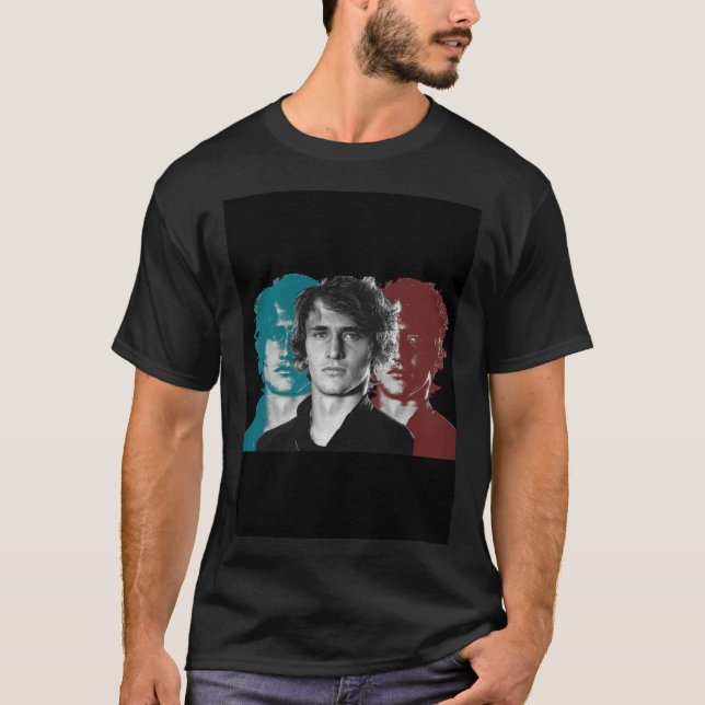 Camiseta Alexander Zverev Trabalho de arte Essential T-Shir (Frente)