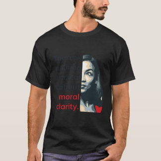 Camiseta Alexandria Ocasio-Cortez Citação Radical Clarity L