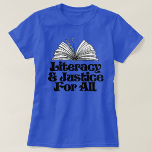 Camiseta Alfabetização e Justiça para Todos