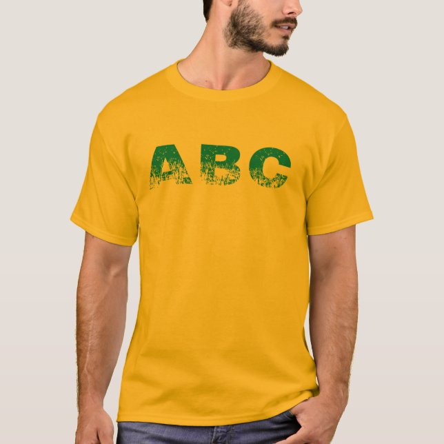 Camiseta alfabeto ABC (Frente)