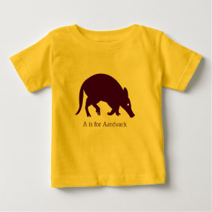Camiseta Alfabeto Animal Aardvark