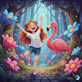 Camiseta Alfabeto Animal F Para Flamingo