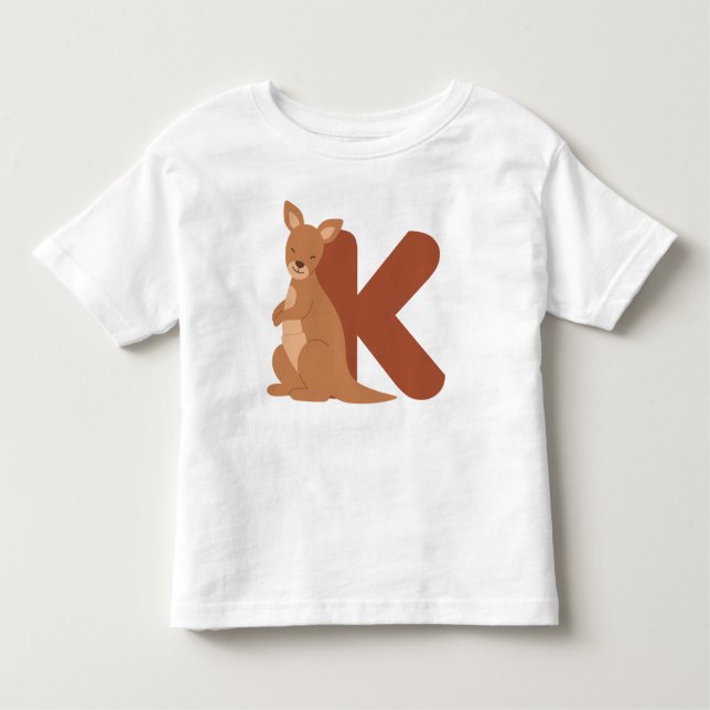 Camiseta alfabeto animal K (Frente)