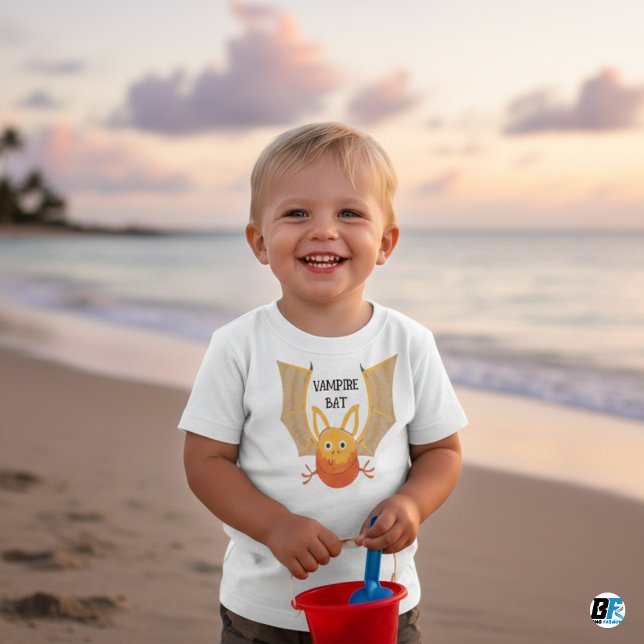 Camiseta Alfabeto Animal V Para Bat Vampiro (Criador carregado)