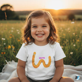 Camiseta Alfabeto Animal W Para Verme