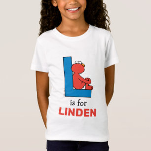 Camiseta Alfabeto do Elmo L Azul
