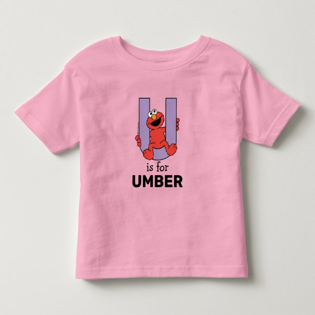 Camiseta Alfabeto do Elmo | Roxo U (Frente)