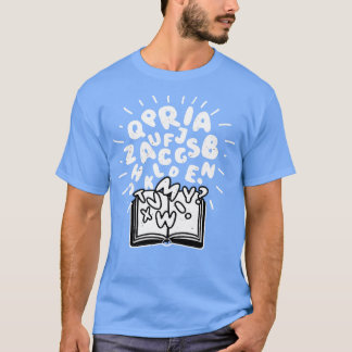Camiseta Alfabeto do Livro Leitura