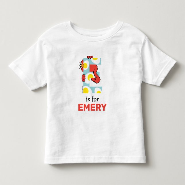 Camiseta Alfabeto Elmo | Ovos (Frente)