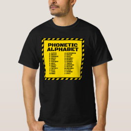 Camiseta Alfabeto Fonético – Alfa para Zulu
