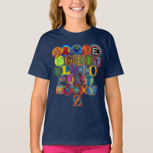 Camiseta Alfabeto infantil