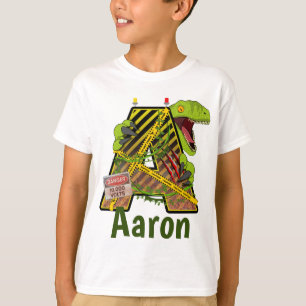 Camiseta Alfabeto Jurássico Nome Personalizado da Letra I