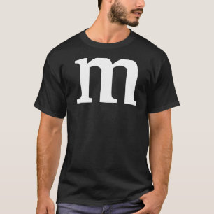 Camiseta Alfabeto Letra M Minúscula