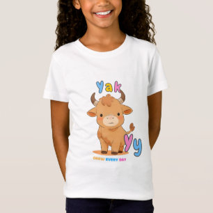 Camiseta Alfabeto “Y é para Yak” – Cresça Todos os