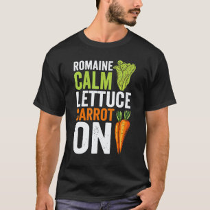 Camiseta Alface calma Romaine Cenoura Em Pun Vegetaria Vega