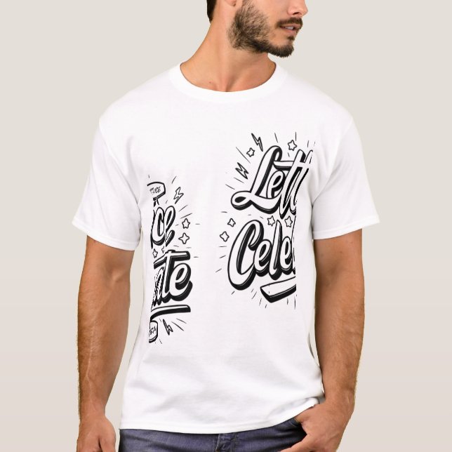 Camiseta Alface Celebra 🥳 Design de Camisa-T masculino 👕 (Frente)