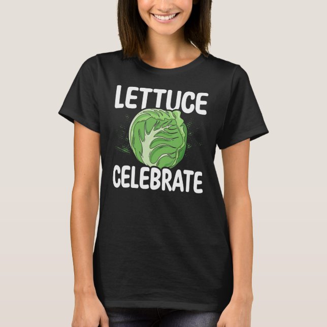 Camiseta Alface Celebra Vegetal à Base de Comida Vegan (Frente)