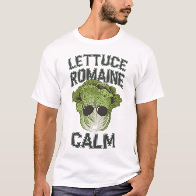 Camiseta Alface romaine calma (Frente)