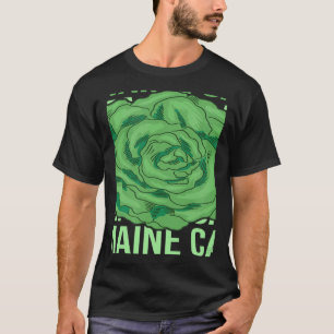 Camiseta Alface romana calma pun vegetal diversão jardinage