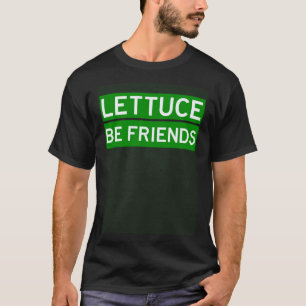 Camiseta Alface Sejamos Amigos Dizer Vegano Vegetariano