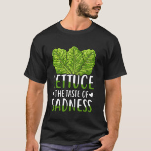 Camiseta Alfaces Dietéticas Engraçadas Gosto de Tristeza