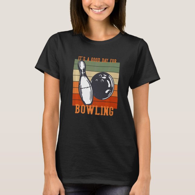 Camiseta Alfinete de Strike Spare Bowler Equipe de Boliche  (Frente)