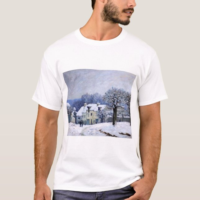 Camiseta Alfred Sisley - Place Chenil em Marly, Efeito de N (Frente)