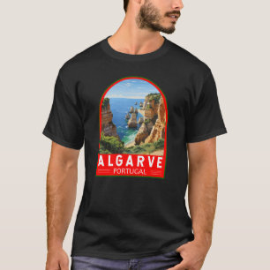 Camiseta Algarve Portugal Viagem Art Vintage