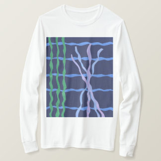 Camiseta Algas Marinhas e Coral no Oceano Abstrato