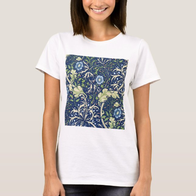 Camiseta Algas (por William Morris) (Frente)
