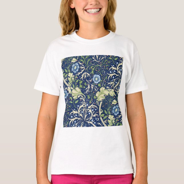 Camiseta Algas (por William Morris) (Frente)