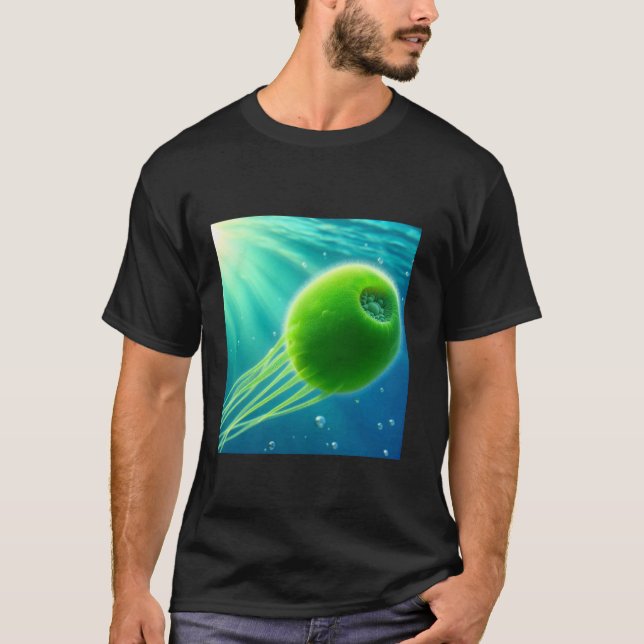 Camiseta Algas Verdes Chlamydomonas (Frente)