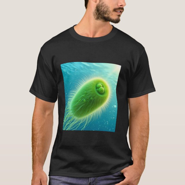 Camiseta Algas Verdes Chlamydomonas (Frente)