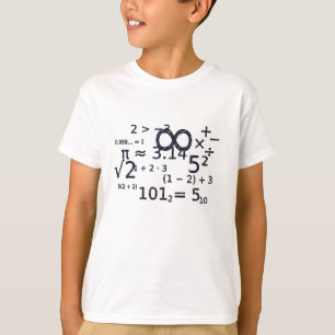 Camiseta álgebra de matemática engraçada com design de cami