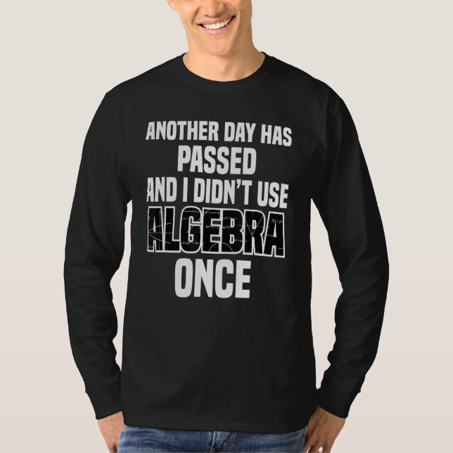 Camiseta Algebra Estudante de Matemática Matemática na Esco (Frente)