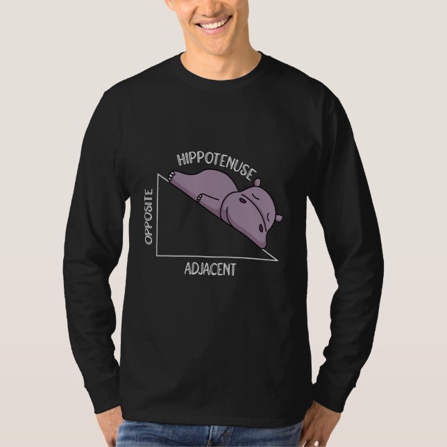 Camiseta algebra math student math teacher hippotenuse (Frente)